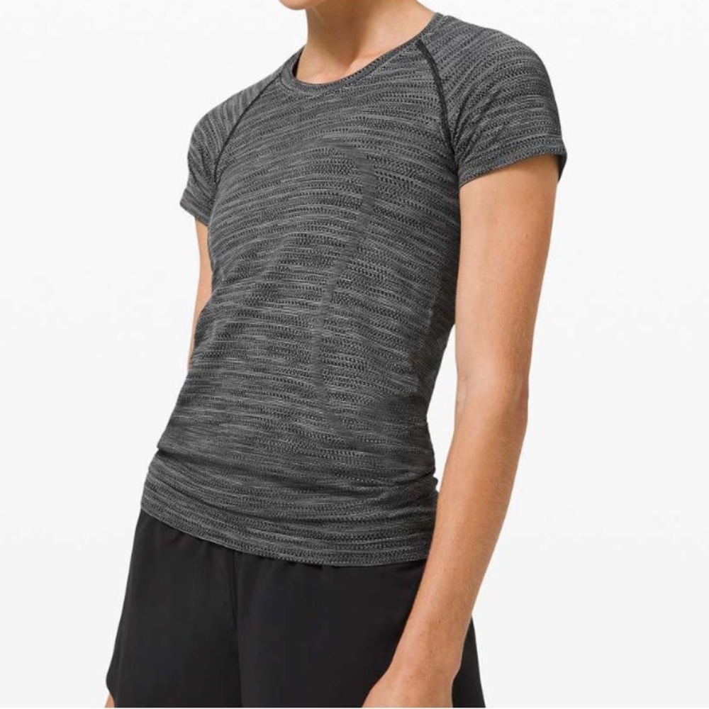 Lululemon women’s swiftly tech short sleeve regular length gray multi